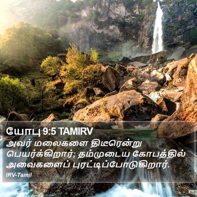 யோபு 9:5 TAMIRV Bible Verse Image
