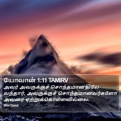 யோவான் 1:11 TAMIRV Bible Verse Image