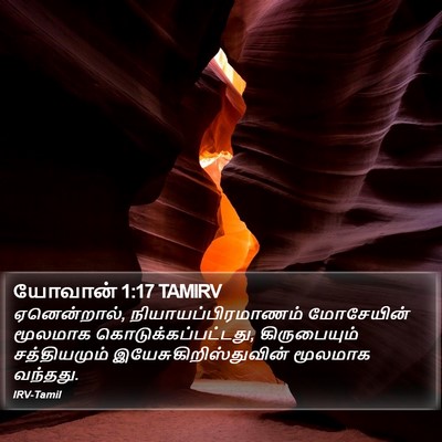 யோவான் 1:17 TAMIRV Bible Verse Image