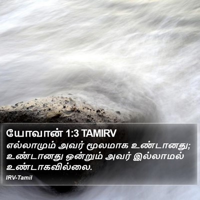 யோவான் 1:3 TAMIRV Bible Verse Image
