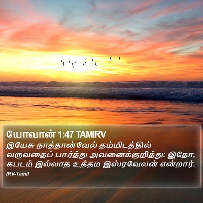 யோவான் 1:47 TAMIRV Bible Verse Image