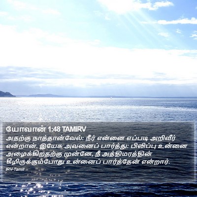 யோவான் 1:48 TAMIRV Bible Verse Image