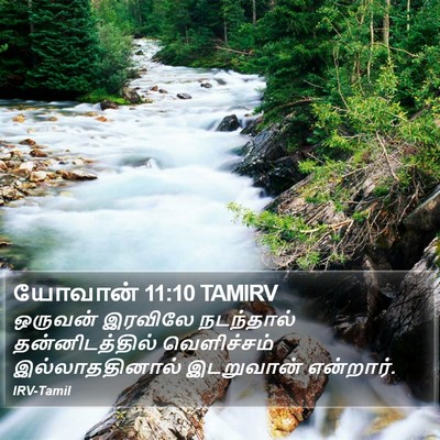 யோவான் 11:10 TAMIRV Bible Verse Image