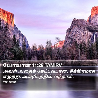யோவான் 11:29 TAMIRV Bible Verse Image