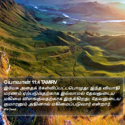 யோவான் 11:4 TAMIRV Bible Verse Image