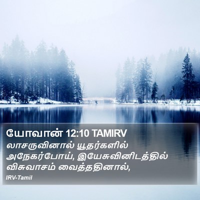 யோவான் 12:10 TAMIRV Bible Verse Image