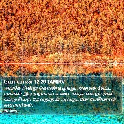 யோவான் 12:29 TAMIRV Bible Verse Image