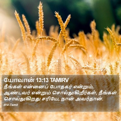 யோவான் 13:13 TAMIRV Bible Verse Image