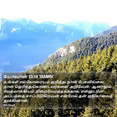 யோவான் 13:18 TAMIRV Bible Verse Image