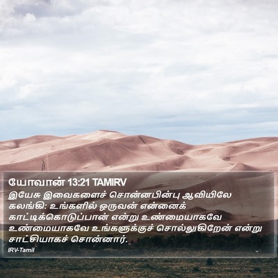 யோவான் 13:21 TAMIRV Bible Verse Image