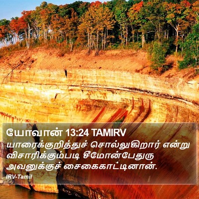 யோவான் 13:24 TAMIRV Bible Verse Image
