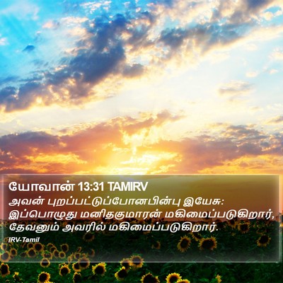 யோவான் 13:31 TAMIRV Bible Verse Image
