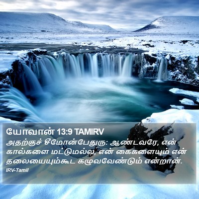 யோவான் 13:9 TAMIRV Bible Verse Image