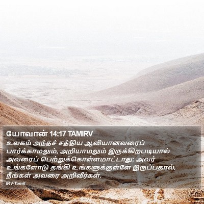 யோவான் 14:17 TAMIRV Bible Verse Image