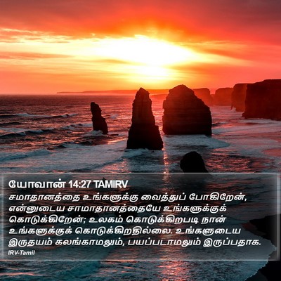 யோவான் 14:27 TAMIRV Bible Verse Image