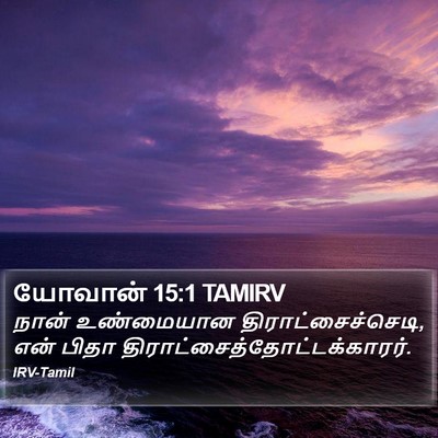 யோவான் 15:1 TAMIRV Bible Verse Image