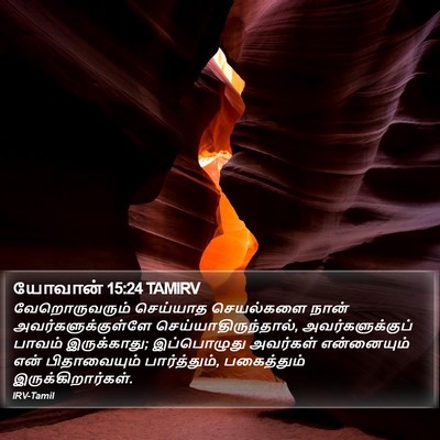 யோவான் 15:24 TAMIRV Bible Verse Image