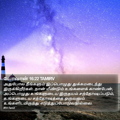 யோவான் 16:22 TAMIRV Bible Verse Image