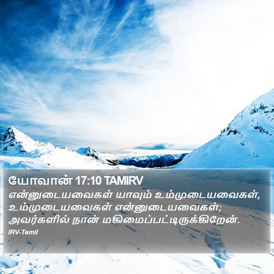 யோவான் 17:10 TAMIRV Bible Verse Image