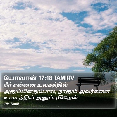 யோவான் 17:18 TAMIRV Bible Verse Image