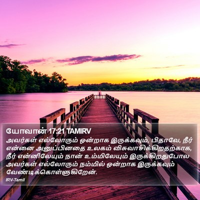 யோவான் 17:21 TAMIRV Bible Verse Image