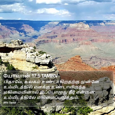 யோவான் 17:5 TAMIRV Bible Verse Image