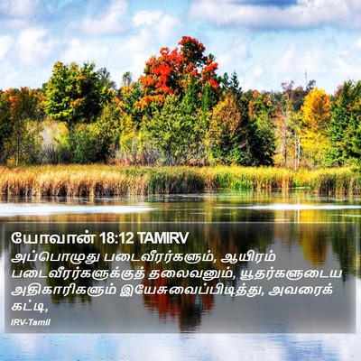 யோவான் 18:12 TAMIRV Bible Verse Image