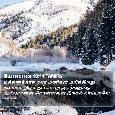 யோவான் 18:14 TAMIRV Bible Verse Image