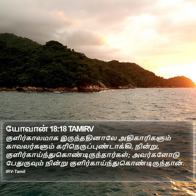 யோவான் 18:18 TAMIRV Bible Verse Image