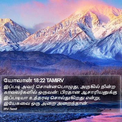 யோவான் 18:22 TAMIRV Bible Verse Image