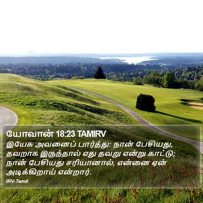 யோவான் 18:23 TAMIRV Bible Verse Image