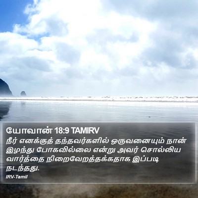 யோவான் 18:9 TAMIRV Bible Verse Image