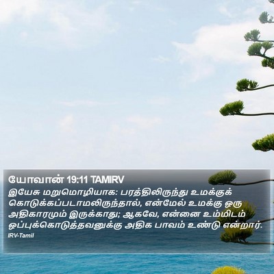 யோவான் 19:11 TAMIRV Bible Verse Image