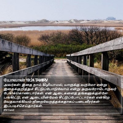 யோவான் 19:24 TAMIRV Bible Verse Image
