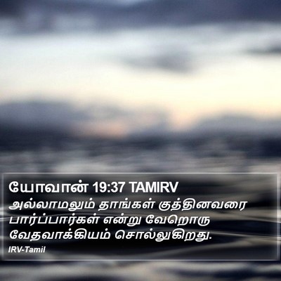 யோவான் 19:37 TAMIRV Bible Verse Image