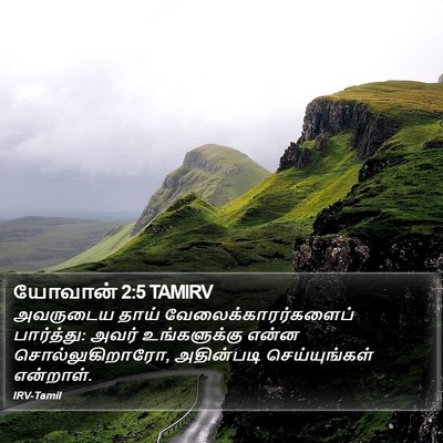 யோவான் 2:5 TAMIRV Bible Verse Image