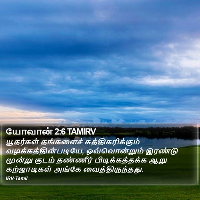 யோவான் 2:6 TAMIRV Bible Verse Image