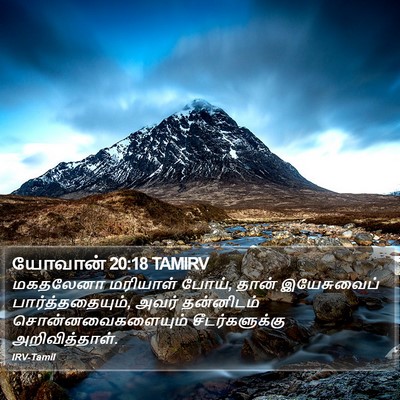 யோவான் 20:18 TAMIRV Bible Verse Image