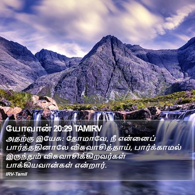 யோவான் 20:29 TAMIRV Bible Verse Image
