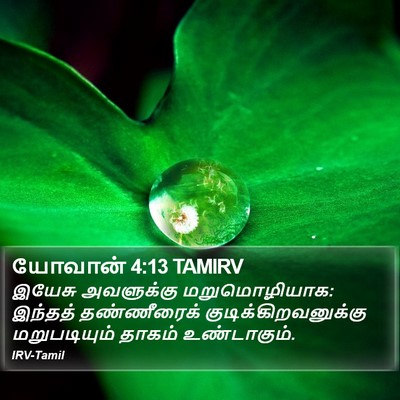 யோவான் 4:13 TAMIRV Bible Verse Image
