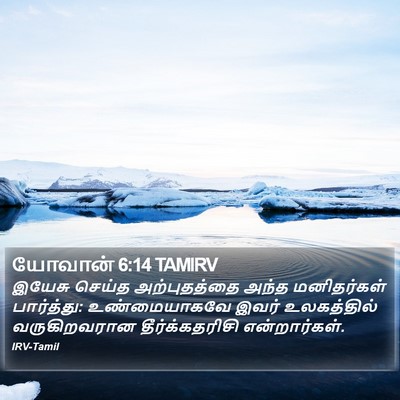 யோவான் 6:14 TAMIRV Bible Verse Image
