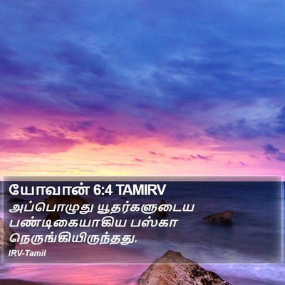 யோவான் 6:4 TAMIRV Bible Verse Image