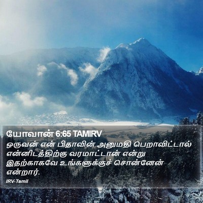 யோவான் 6:65 TAMIRV Bible Verse Image
