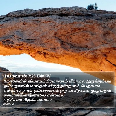 யோவான் 7:23 TAMIRV Bible Verse Image