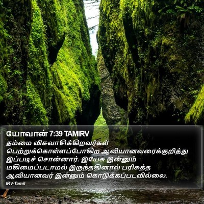 யோவான் 7:39 TAMIRV Bible Verse Image