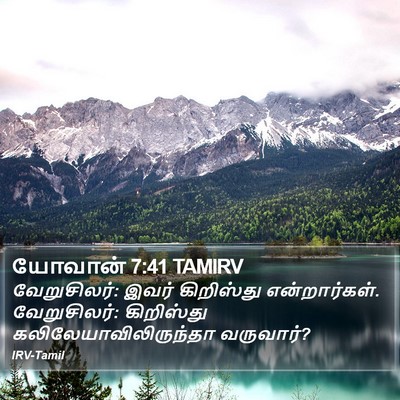யோவான் 7:41 TAMIRV Bible Verse Image