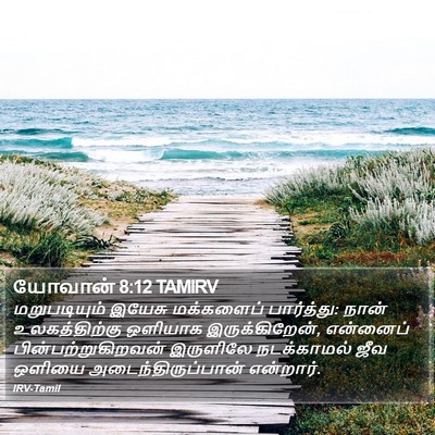 யோவான் 8:12 TAMIRV Bible Verse Image