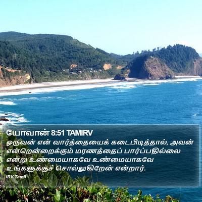 யோவான் 8:51 TAMIRV Bible Verse Image
