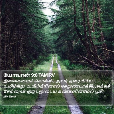 யோவான் 9:6 TAMIRV Bible Verse Image