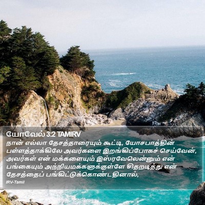 யோவேல் 3:2 TAMIRV Bible Verse Image
